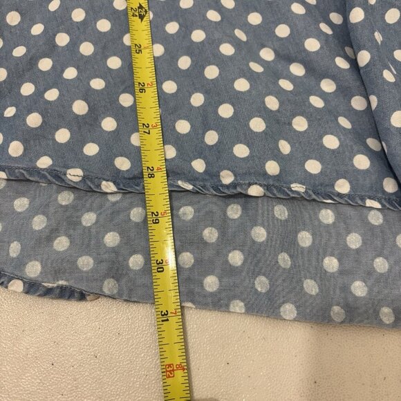 Multiples Polka Dot Chambray Shirt Size 2X Lyocell - Picture 9 of 10